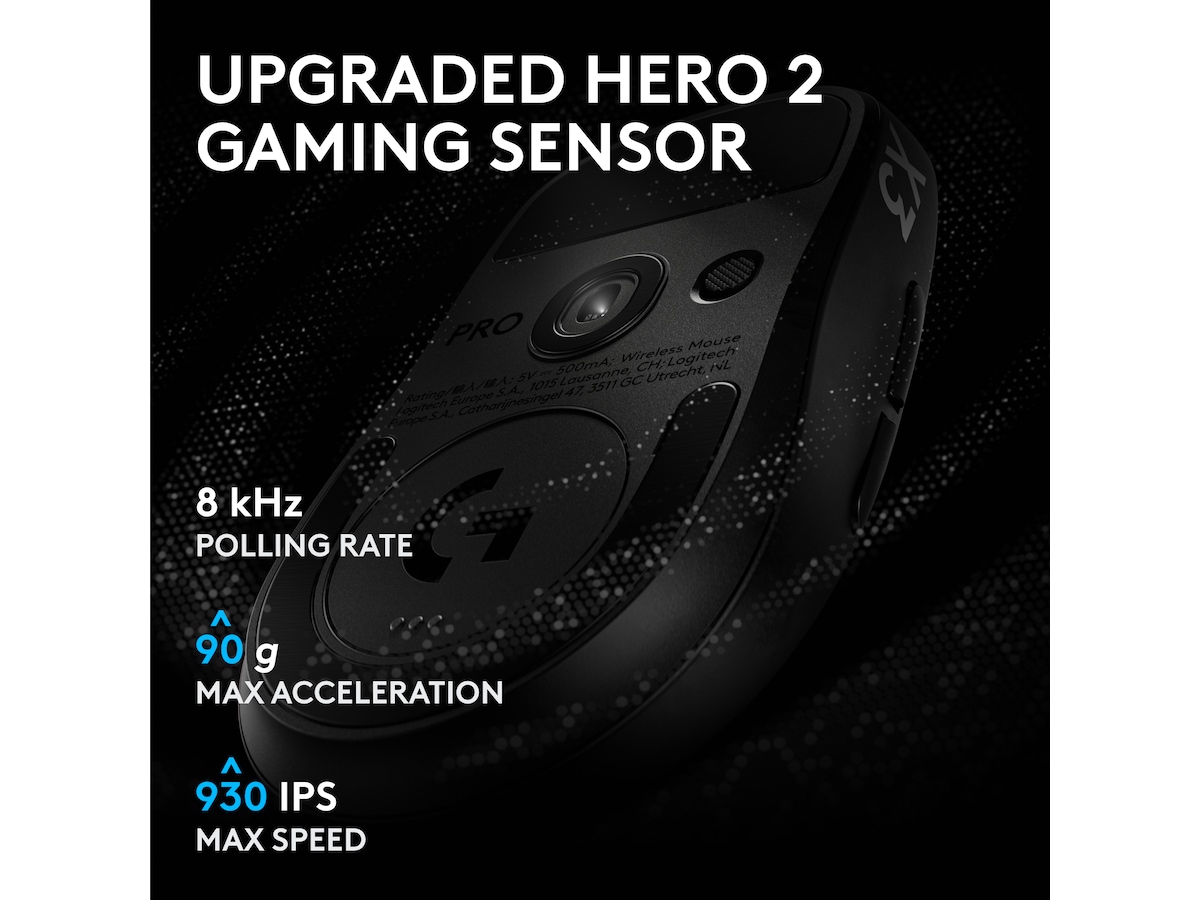 Logitech G PRO X3 SUPERSTRIKE trådløs gamingmus (sort) Gamingmus