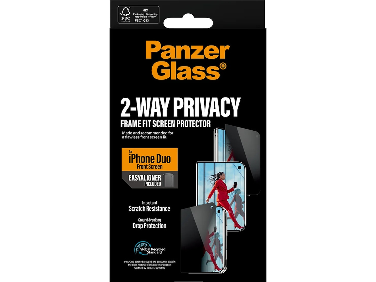 PanzerGlass iPhone Duo Privacy Skjermbeskytter Skjermbeskytter