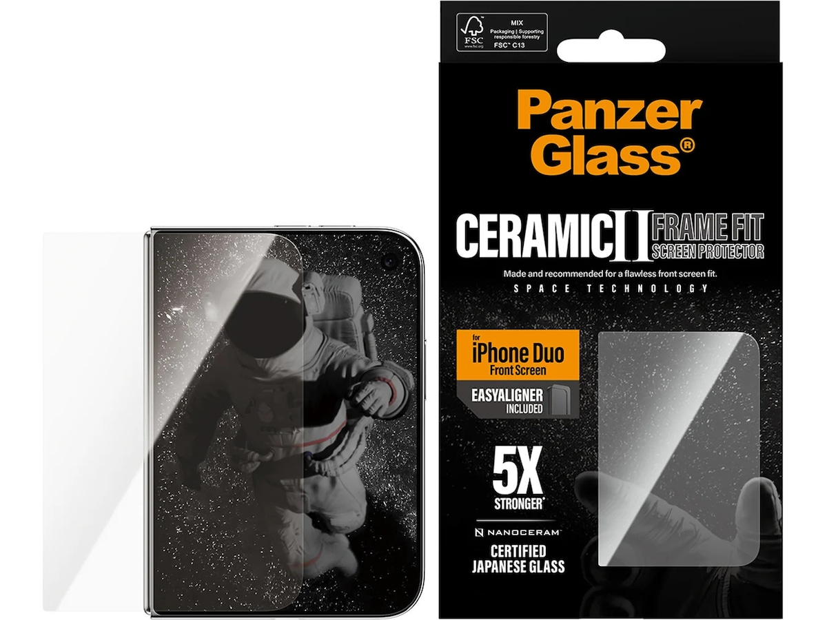 PanzerGlass iPhone Duo Ceramic Sub Skjermbeskytter Skjermbeskytter