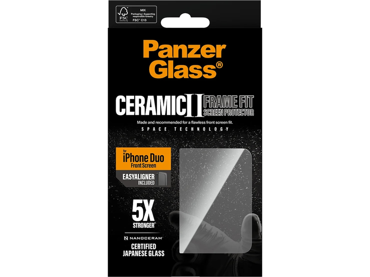 PanzerGlass iPhone Duo Ceramic Sub Skjermbeskytter Skjermbeskytter