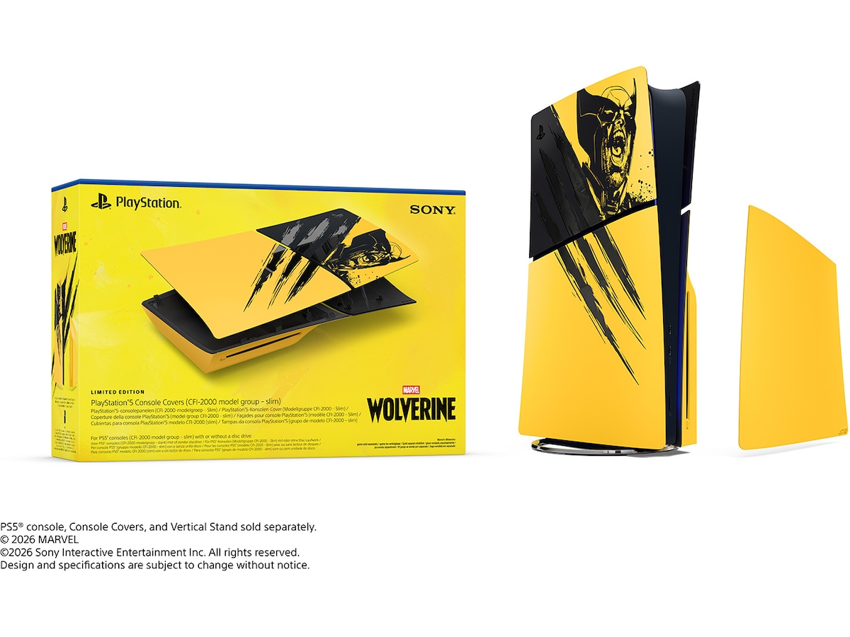 PS5 Console Cover (Slim) Wolverine YELLOW Tilbehør til spillkonsoller