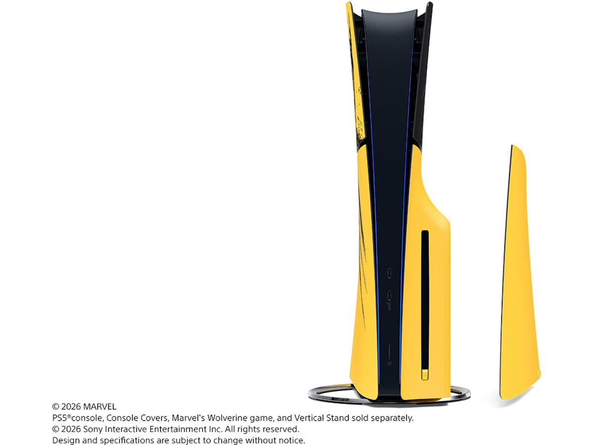 PS5 Console Cover (Slim) Wolverine YELLOW Tilbehør til spillkonsoller