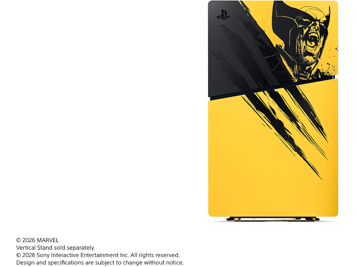 PS5 Console Cover (Slim) Wolverine YELLOW Tilbehør til spillkonsoller