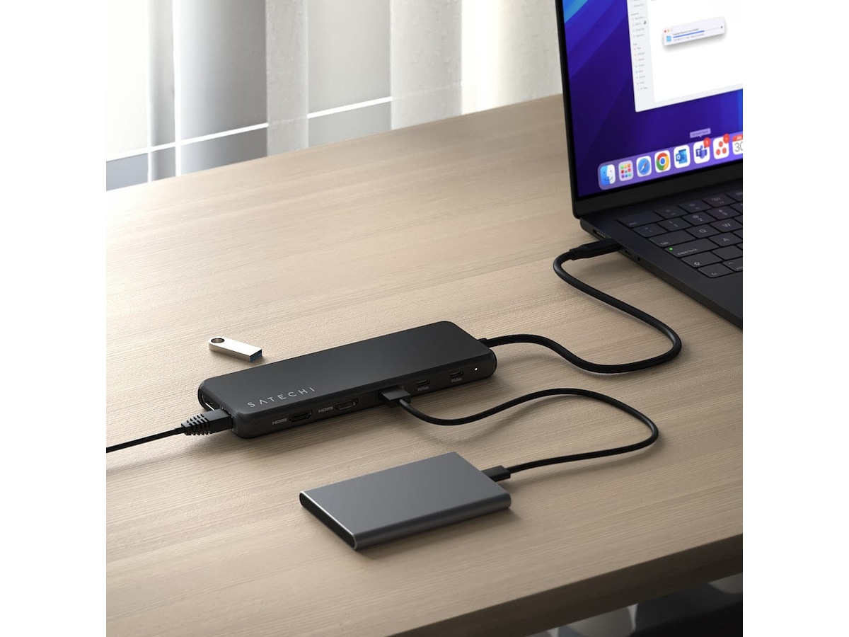 Satechi 13-i-1 USB-C Multiportadapter Dockingstasjon & USB-HUB