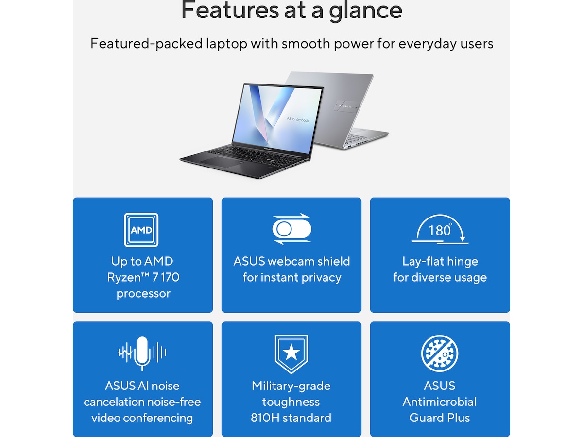ASUS Vivobook 16 D1605NAQ-SH165W 16" FHD PC - Bærbar / laptop
