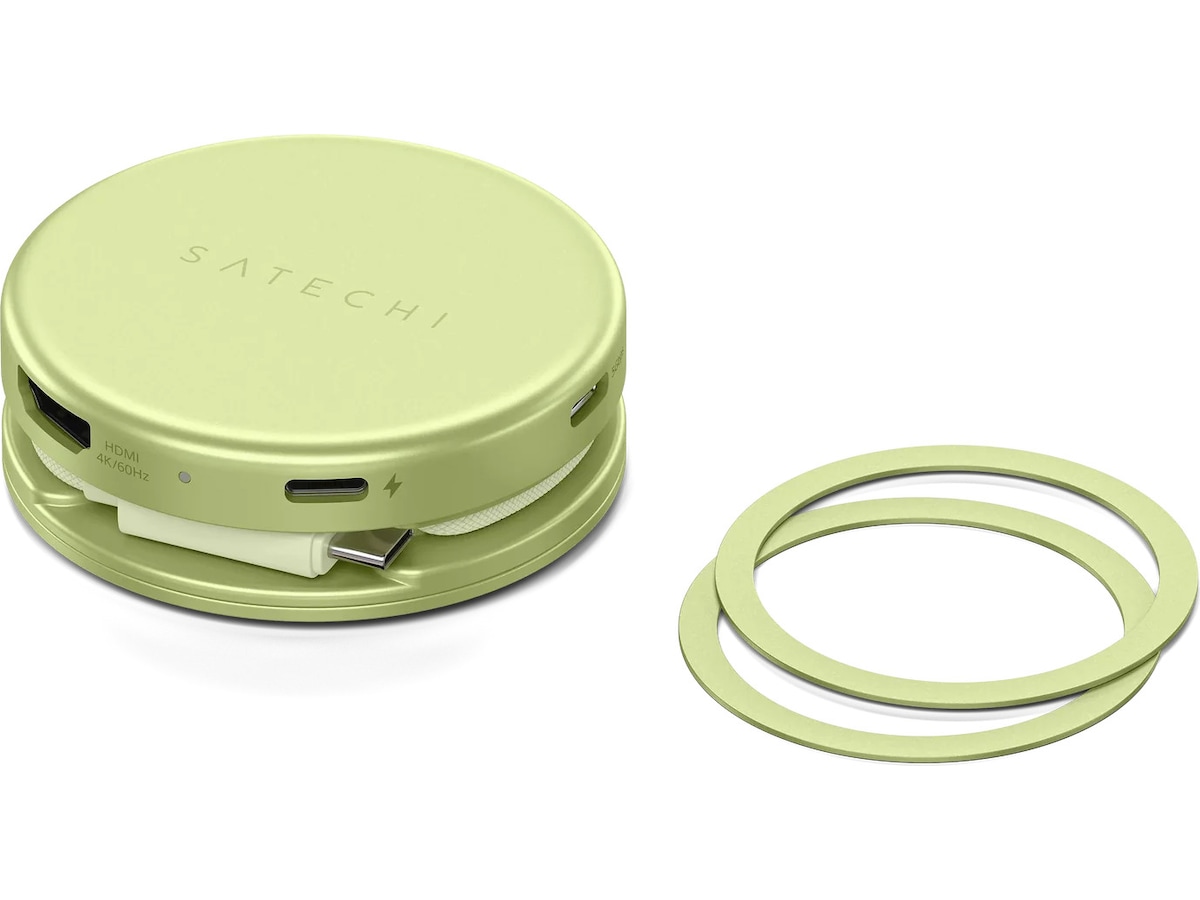 Satechi OntheGo 5-in-1 Multiport Adapter (citrus) Dockingstasjon & USB-HUB