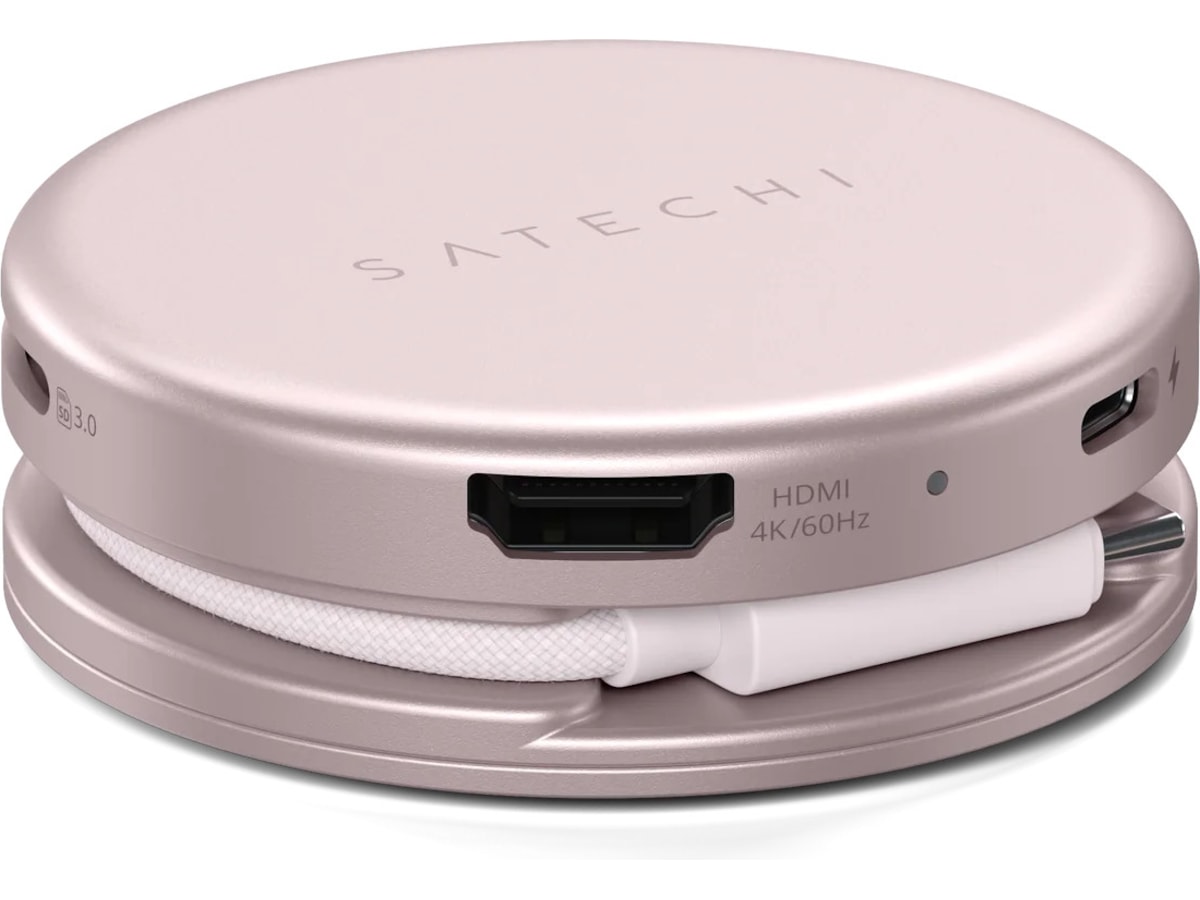 Satechi OntheGo 5-in-1 Multiport Adapter (blush) Dockingstasjon & USB-HUB