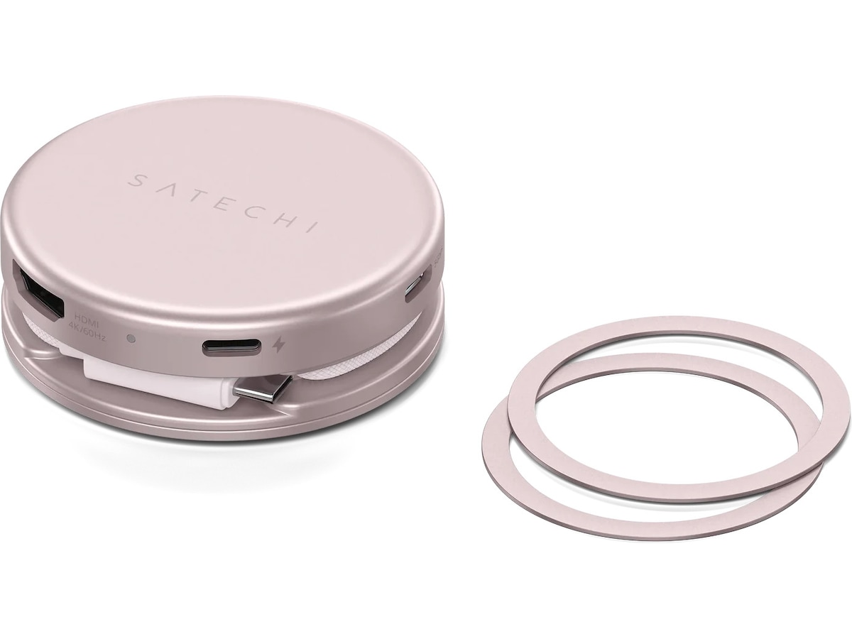 Satechi OntheGo 5-in-1 Multiport Adapter (blush) Dockingstasjon & USB-HUB