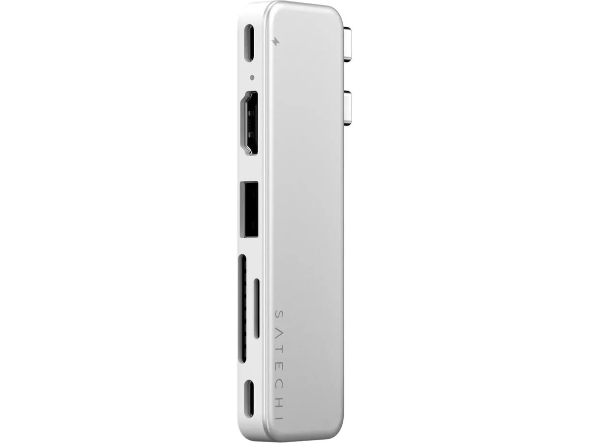 Satechi USB-C Snap Hub for MacBook Neo (sølv) Dockingstasjon & USB-HUB
