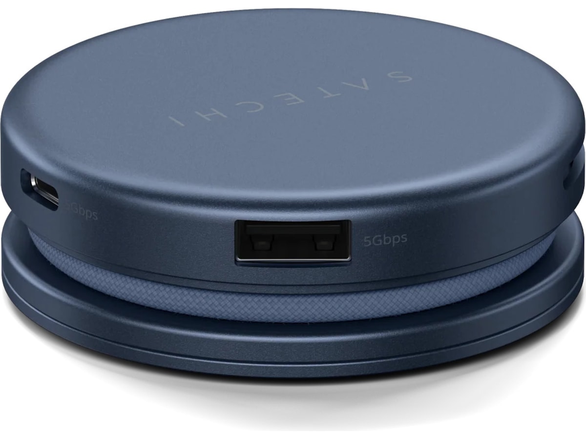 Satechi OntheGo 5-i-1 Multiport Adapter (indigo) Dockingstasjon & USB-HUB