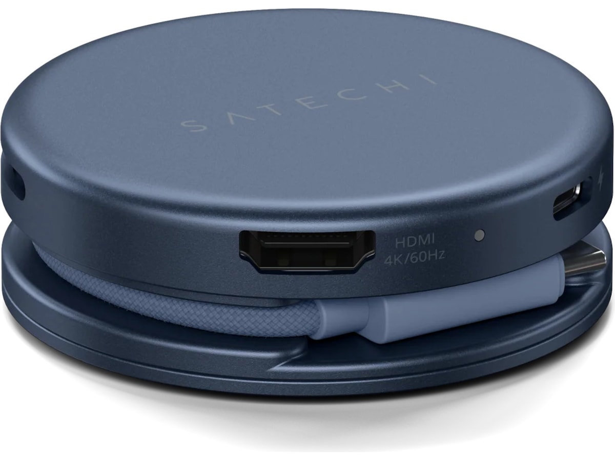 Satechi OntheGo 5-i-1 Multiport Adapter (indigo) Dockingstasjon & USB-HUB