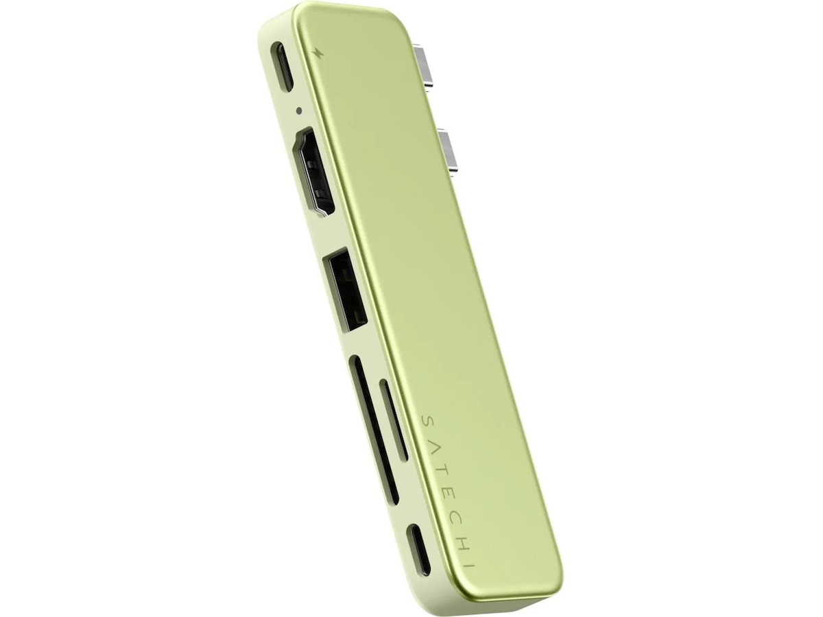 Satechi USB-C Snap Hub for MacBook Neo (sitrus) Dockingstasjon & USB-HUB