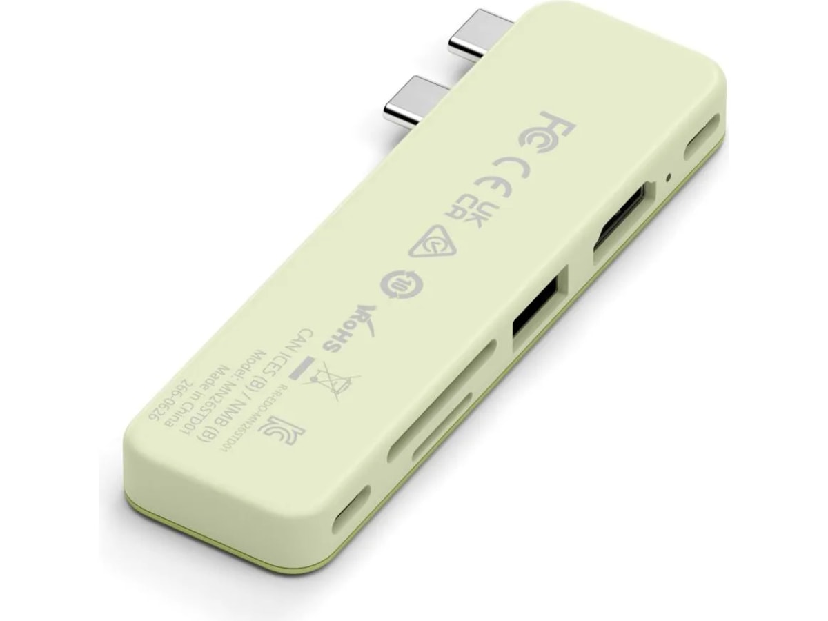 Satechi USB-C Snap Hub for MacBook Neo (sitrus) Dockingstasjon & USB-HUB