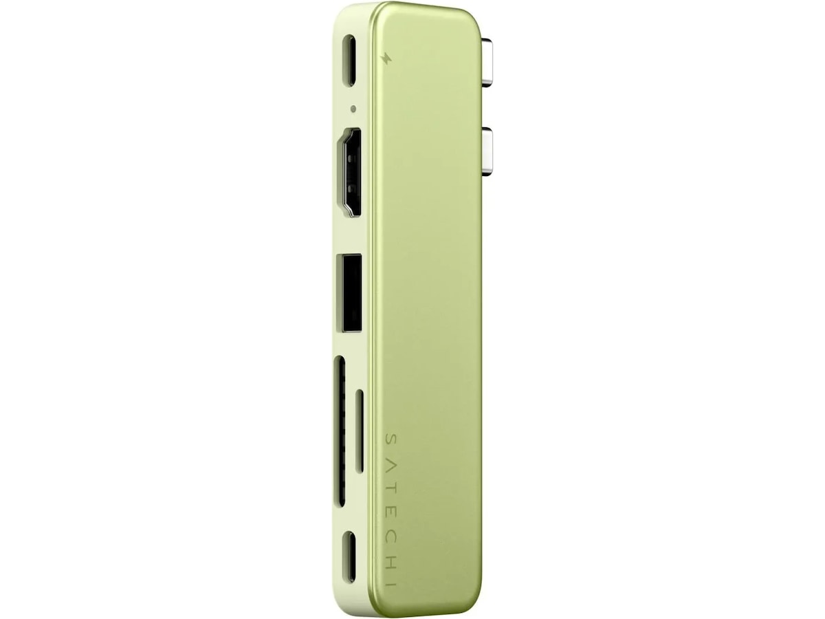 Satechi USB-C Snap Hub for MacBook Neo (sitrus) Dockingstasjon & USB-HUB