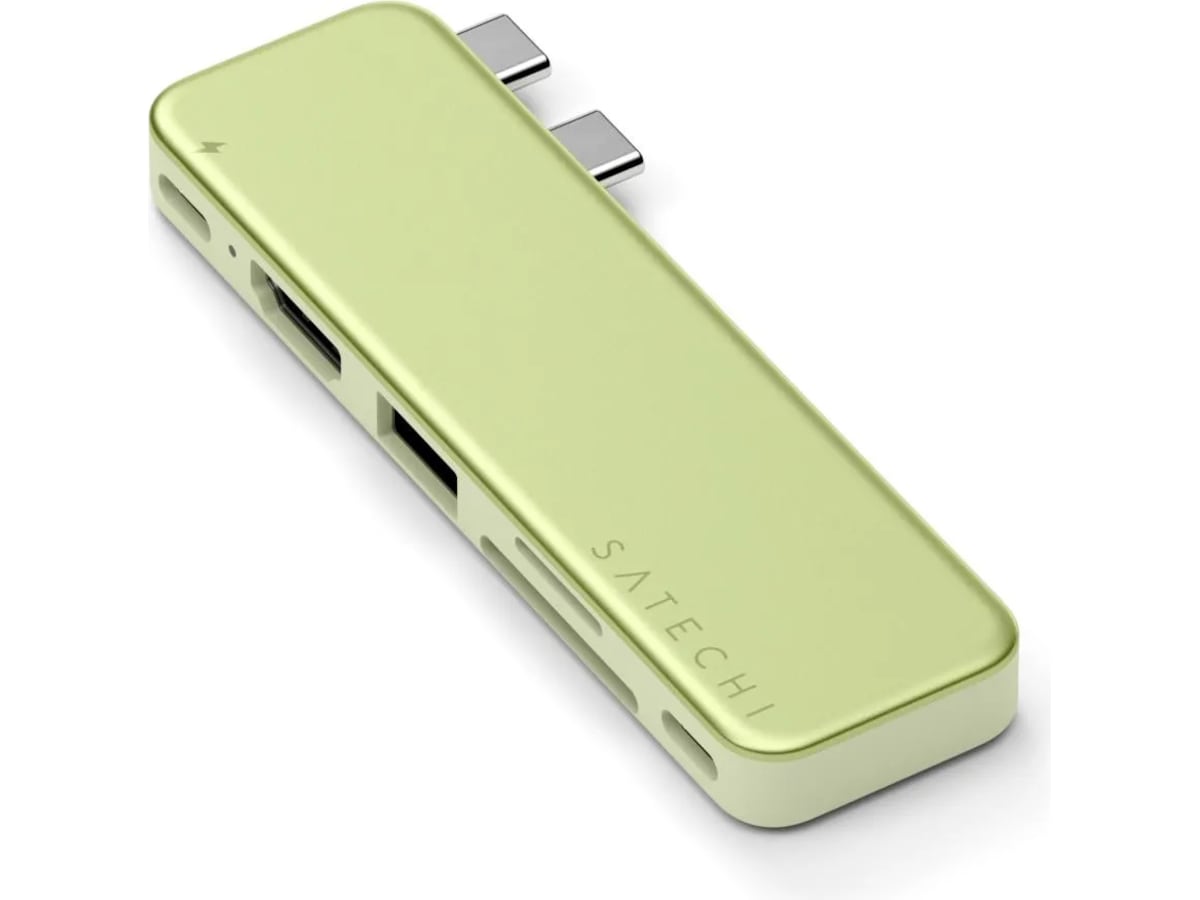 Satechi USB-C Snap Hub for MacBook Neo (sitrus) Dockingstasjon & USB-HUB