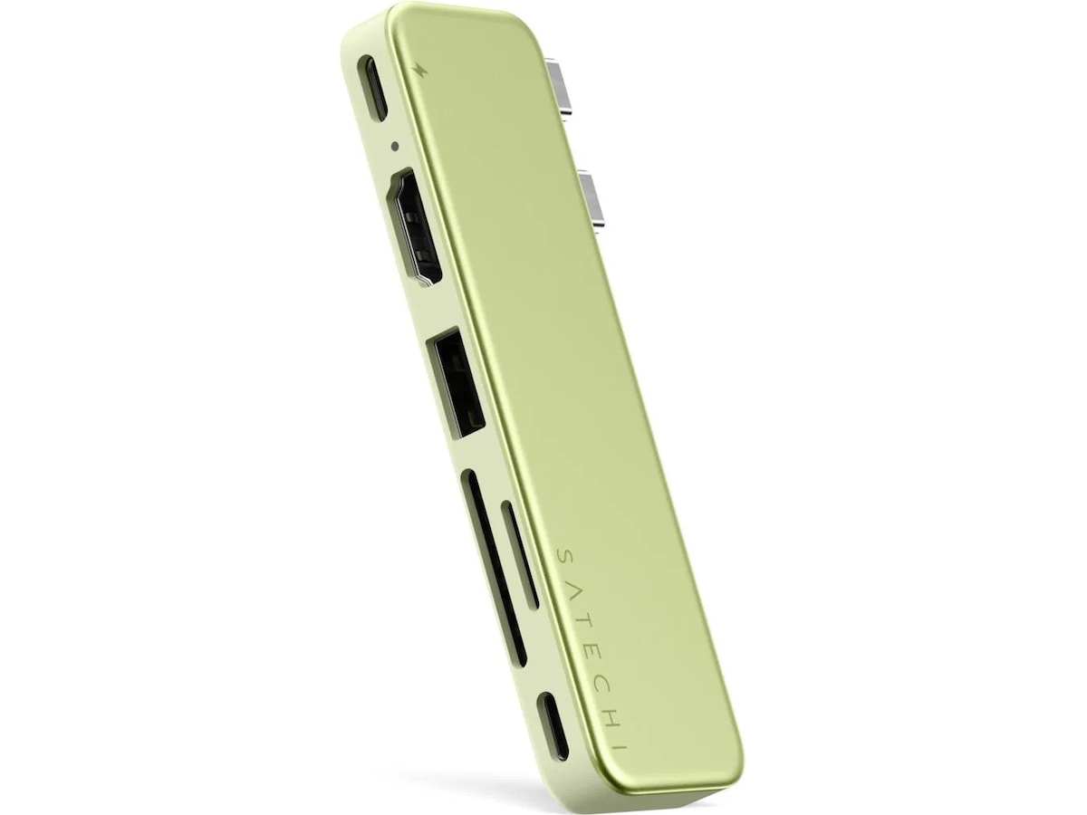 Satechi USB-C Snap Hub for MacBook Neo (sitrus) Dockingstasjon & USB-HUB