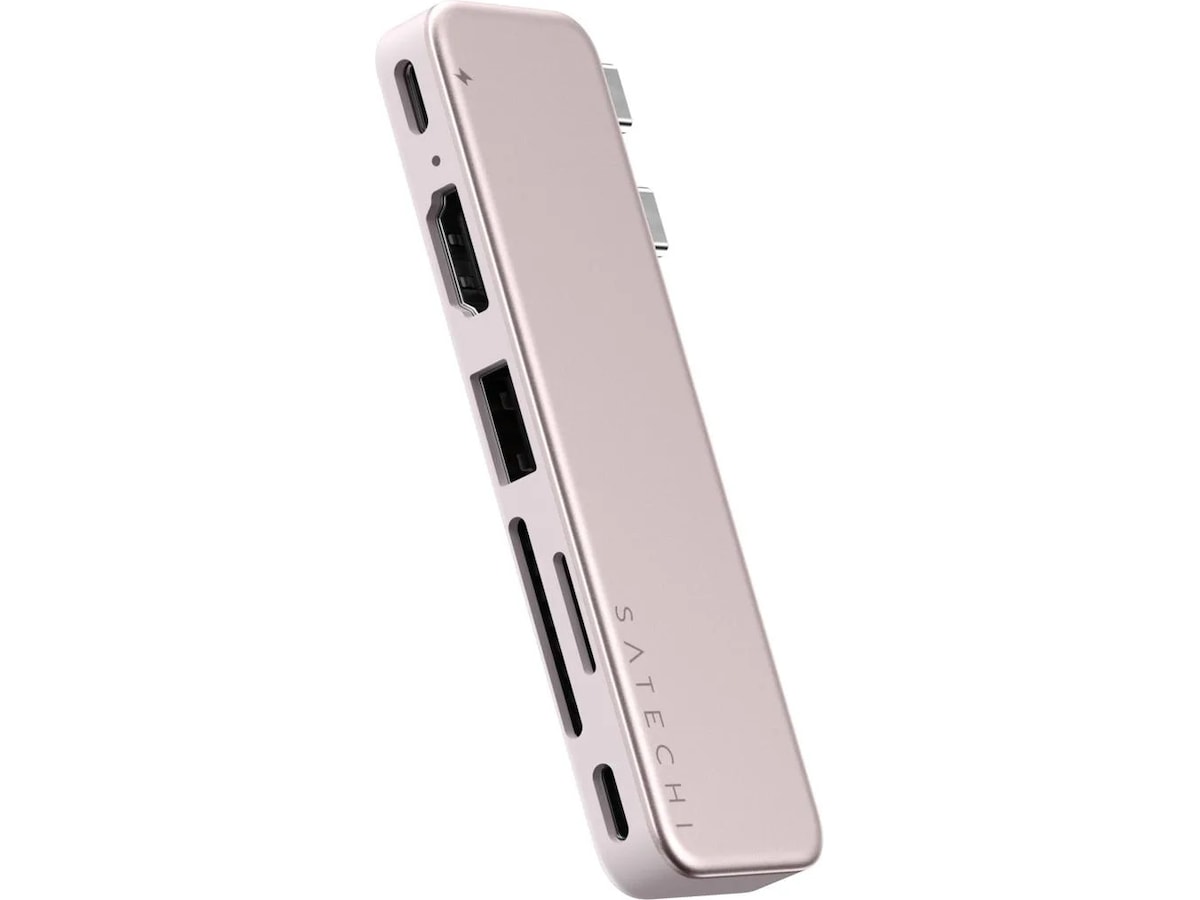 Satechi USB-C Snap Hub for MacBook Neo (rouge) Dockingstasjon & USB-HUB