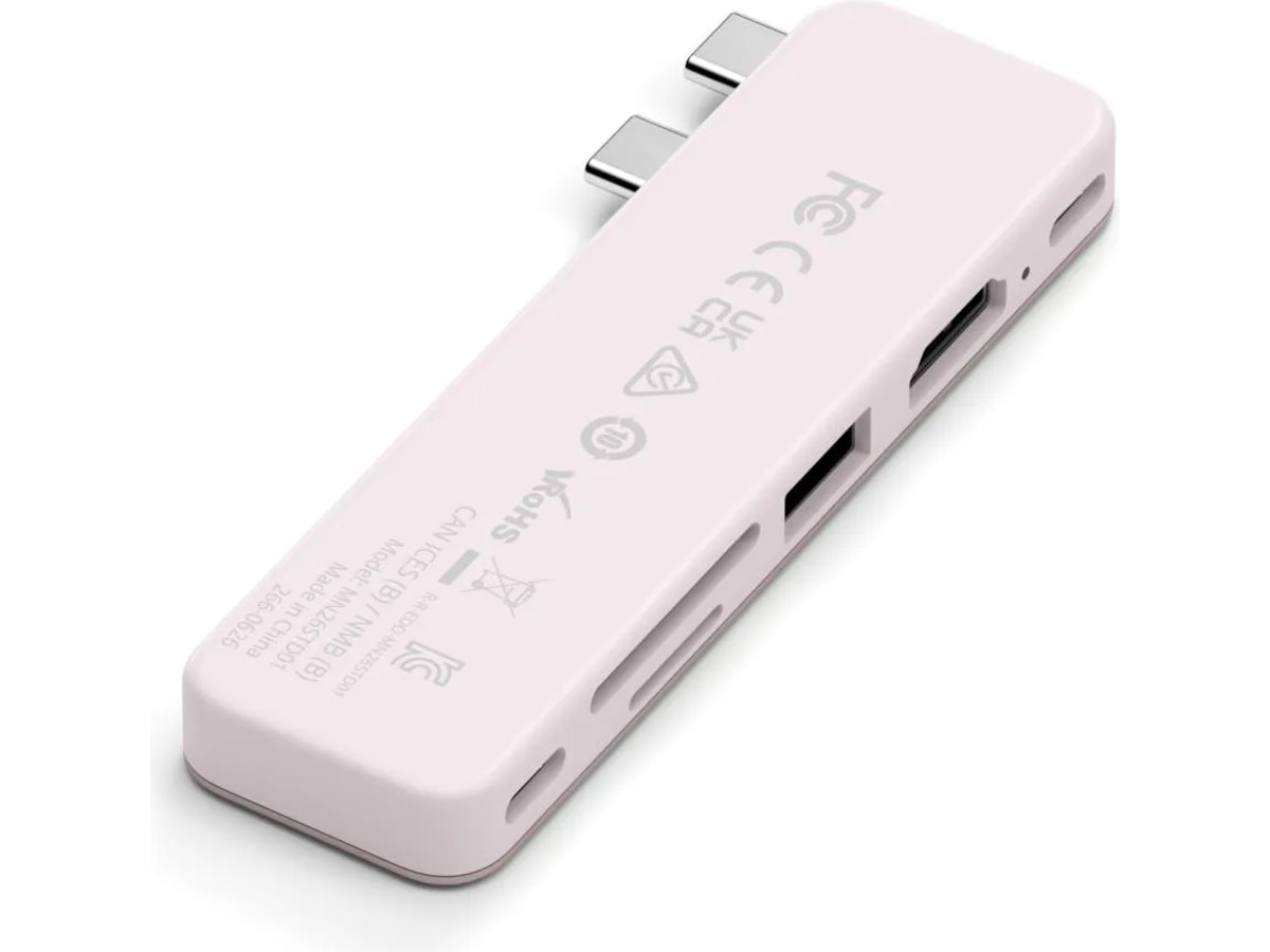 Satechi USB-C Snap Hub for MacBook Neo (rouge) Dockingstasjon & USB-HUB