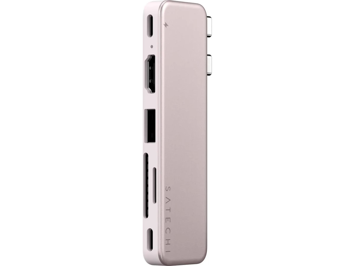 Satechi USB-C Snap Hub for MacBook Neo (rouge) Dockingstasjon & USB-HUB