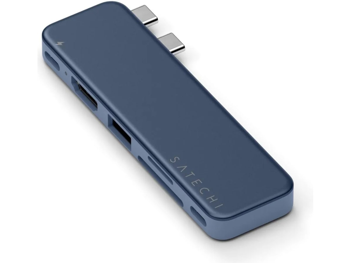 Satechi USB-C Snap Hub for MacBook Neo (indigo) Dockingstasjon & USB-HUB