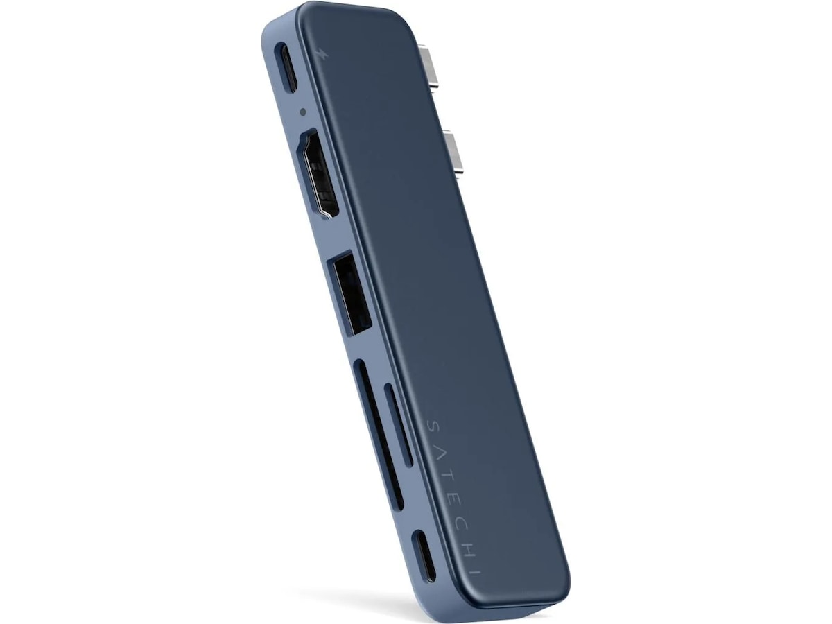 Satechi USB-C Snap Hub for MacBook Neo (indigo) Dockingstasjon & USB-HUB