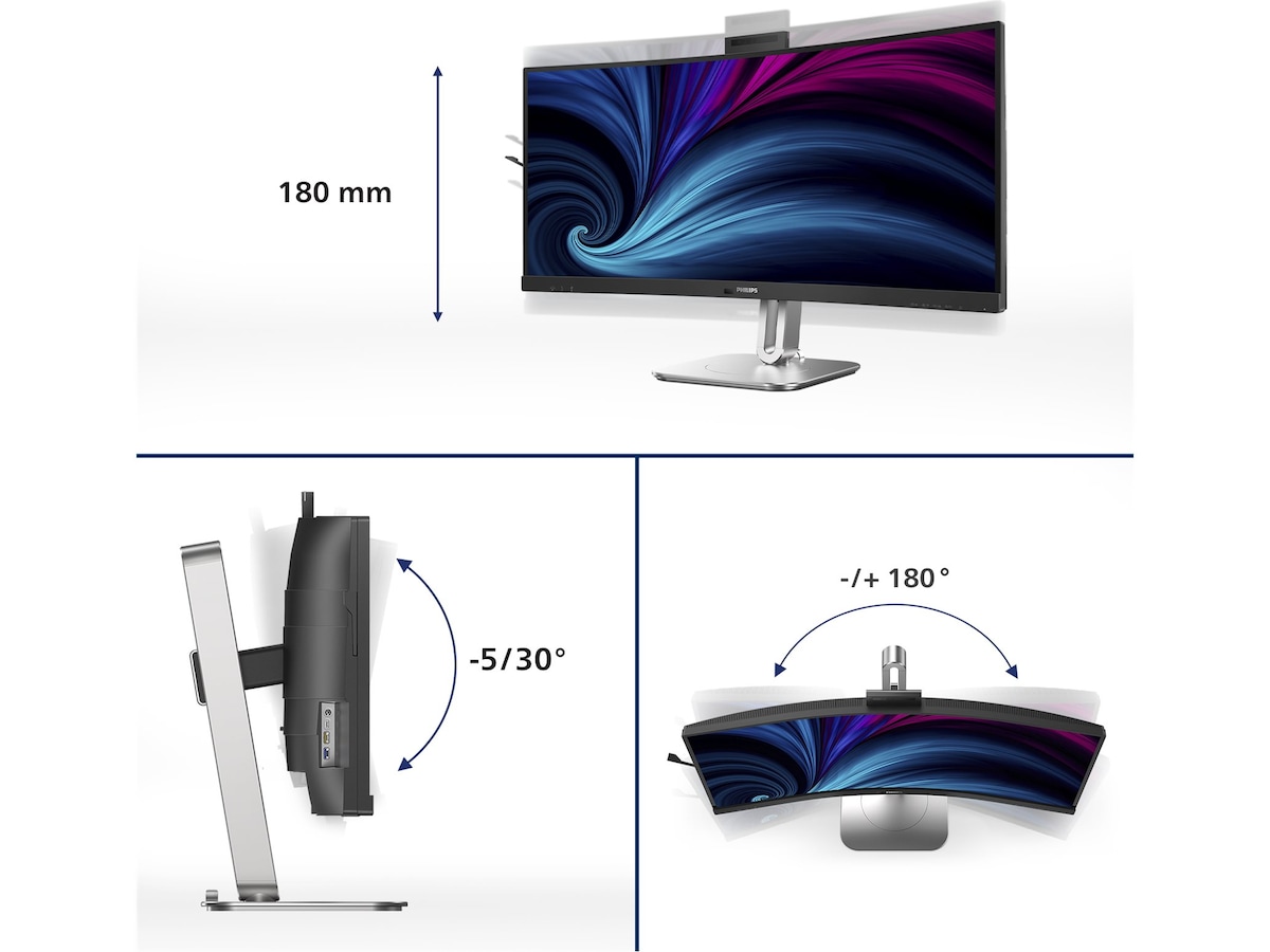 Philips 34" curved skjerm 34B2U6603CH/00 -B-Grade Demo skjermer
