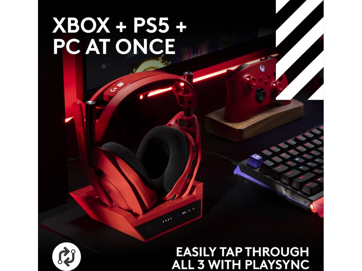 Logitech A50X Gamingheadsett Vivid Red Gamingheadset