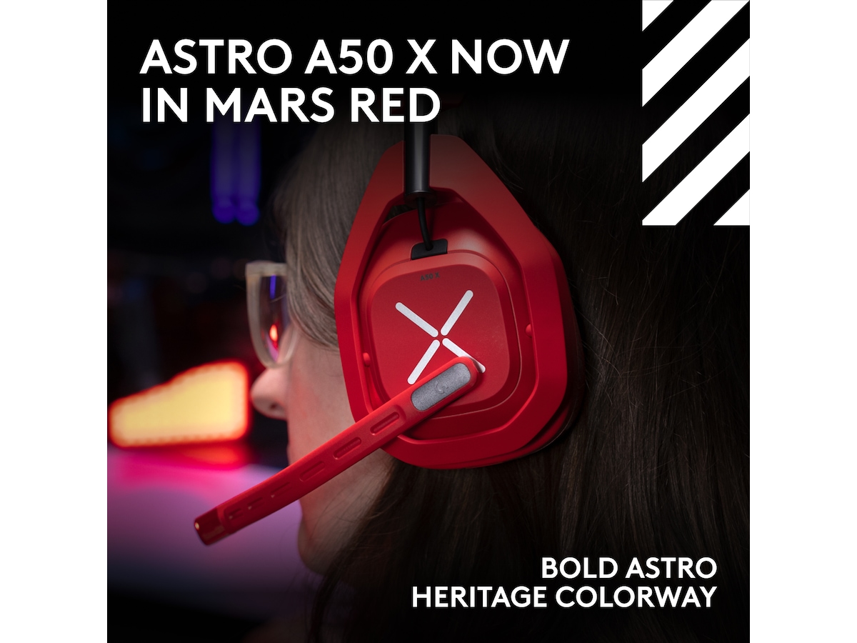 Logitech A50X Gamingheadsett Vivid Red Gamingheadset