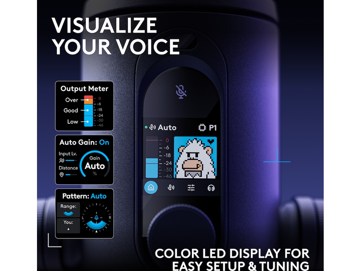 Logitech G Yeti 2 bordmikrofon (sort) Mikrofon