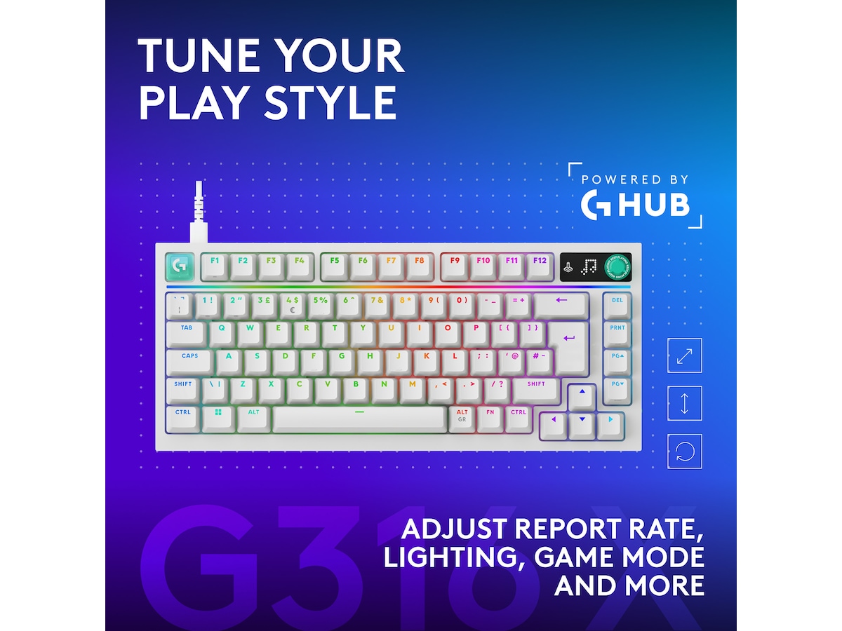 Logitech G316 X 75-spilltastatur Gamingtastatur