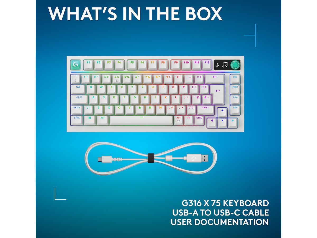 Logitech G316 X 75-spilltastatur Gamingtastatur