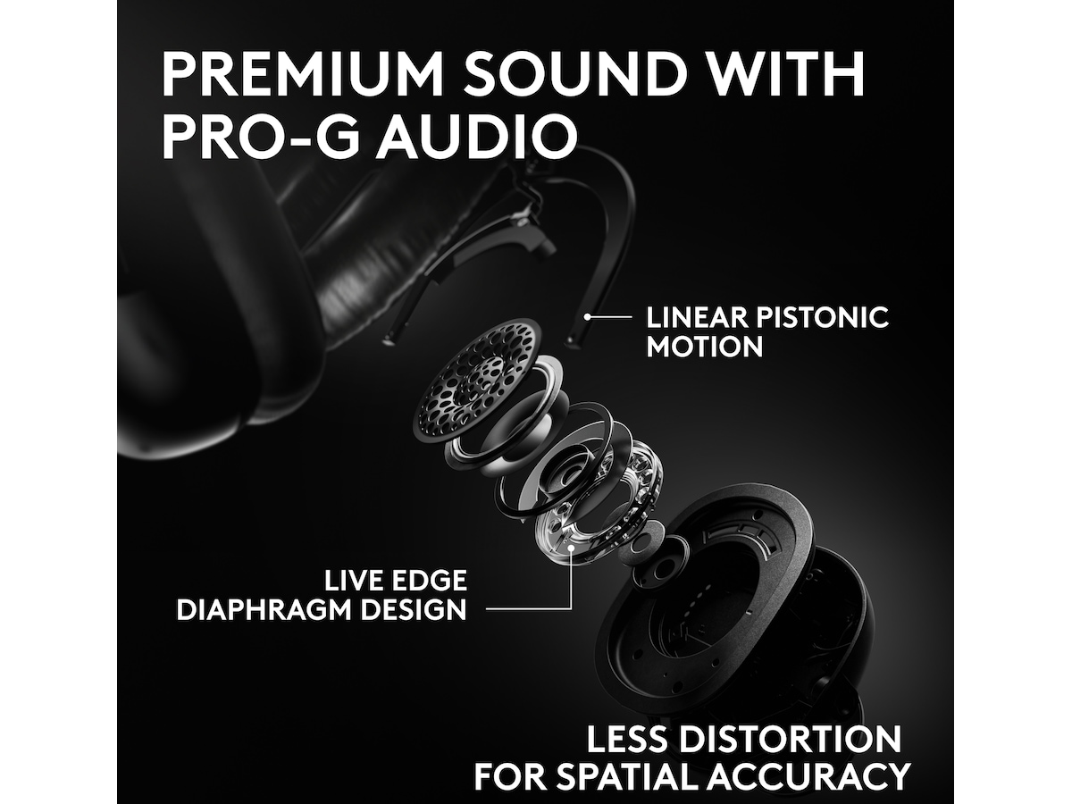 Logitech G PRO X3 LIGHTSPEED trådløst gaming headset (sort) Gamingheadset