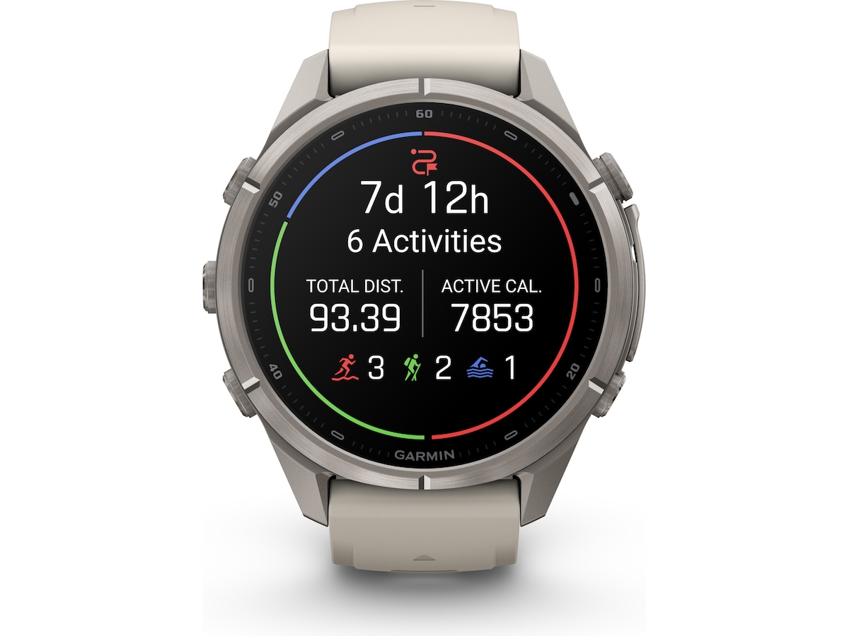 Garmin Fenix 9 Pro 43mm GPS (fog gray/dark sandstone) Smartklokker