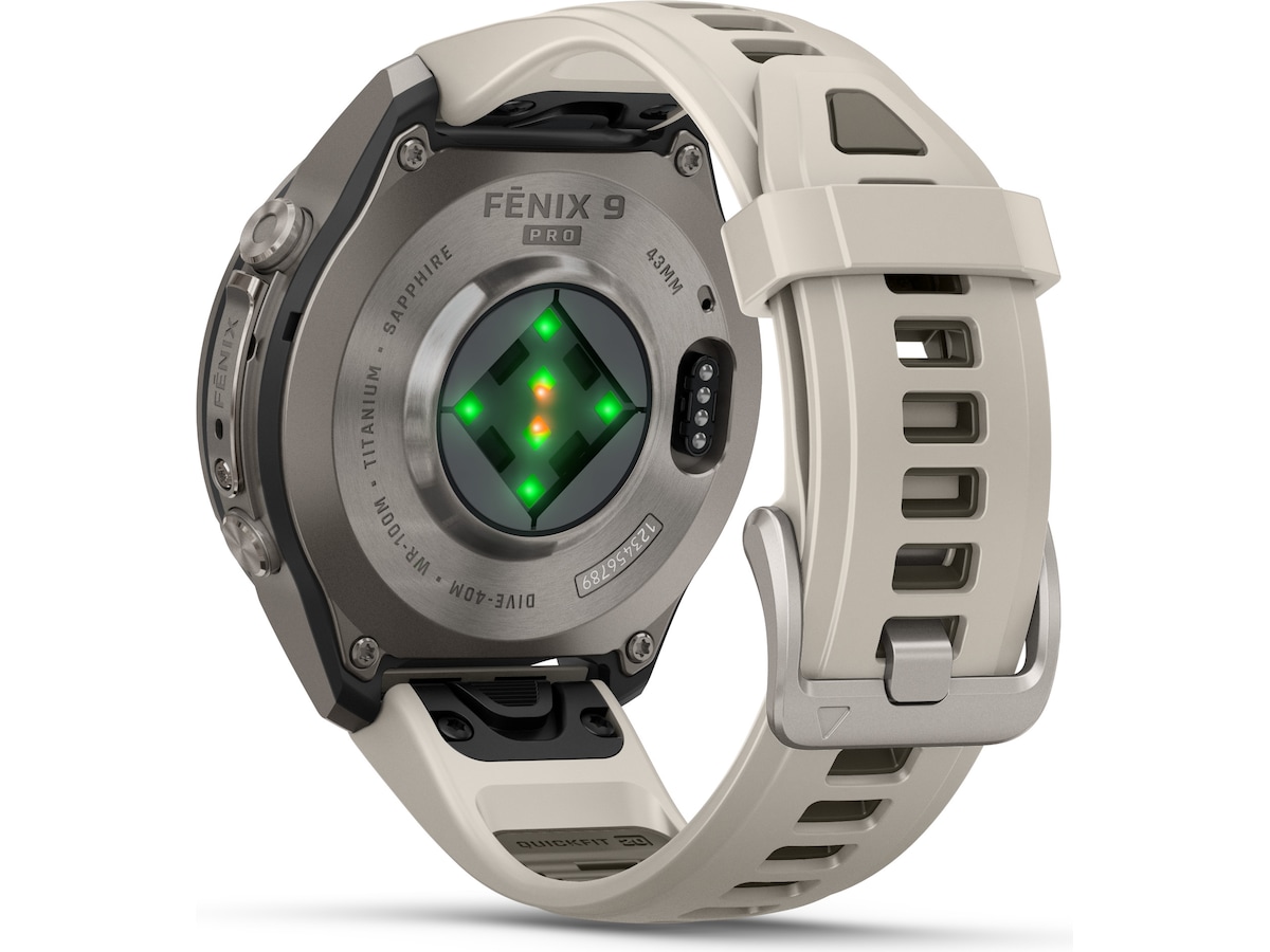 Garmin Fenix 9 Pro 43mm GPS (fog gray/dark sandstone) Smartklokker