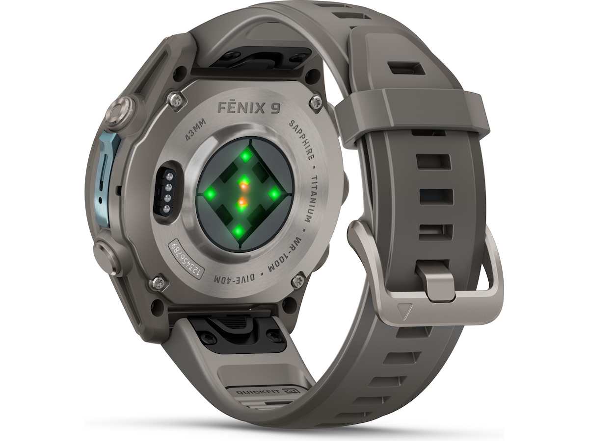 Garmin Fenix 9 43mm GPS (pebble gray) Smartklokker