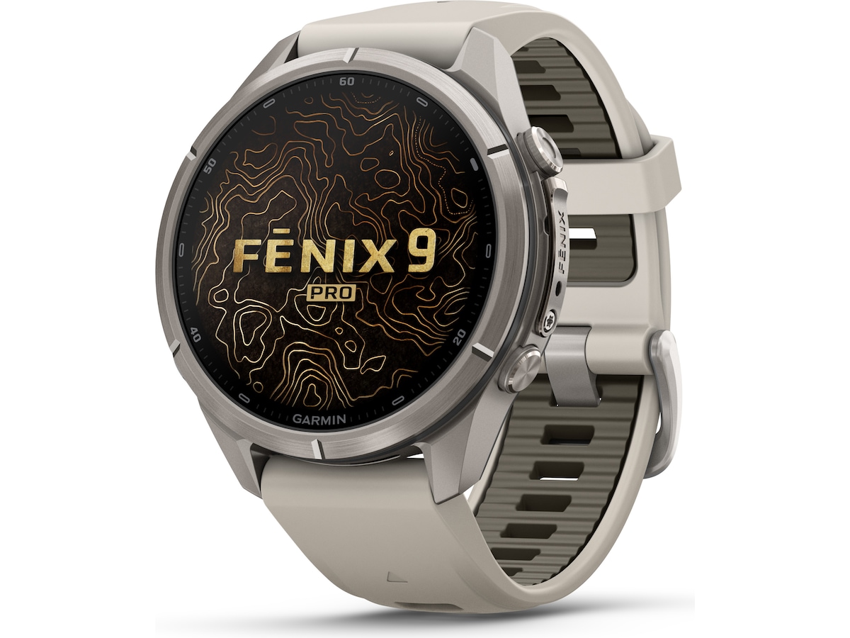 Garmin Fenix 9 Pro InReach 43mm GPS (fog gray/dark sandstone) Smartklokker