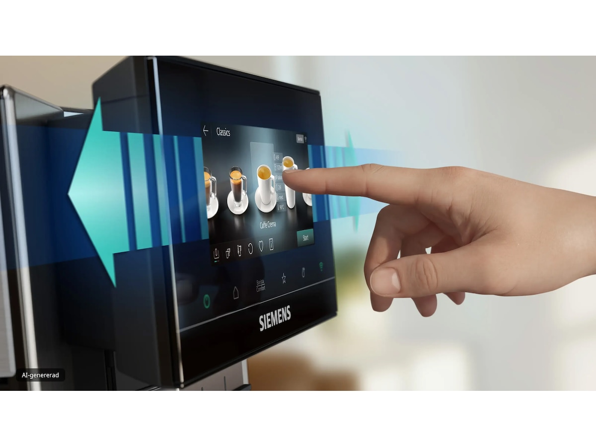 Siemens EQ900 iAroma Helautomatisk kaffemaskin Rustfritt stål Espressomaskiner