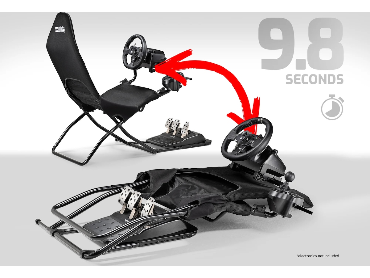 NL Racing GT Lite Air Foldable Cockpit Ratt og pedaler