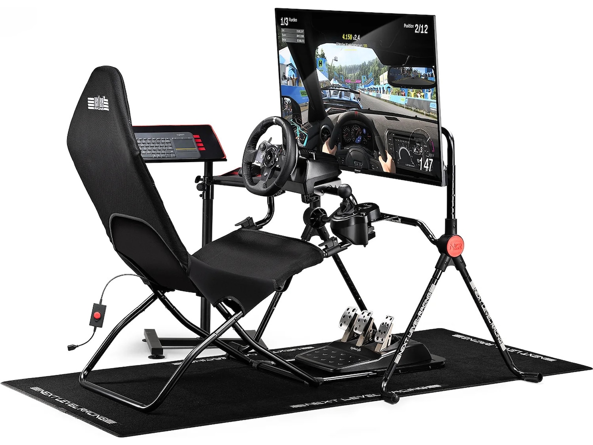 NL Racing GT Lite Air Foldable Cockpit Ratt og pedaler