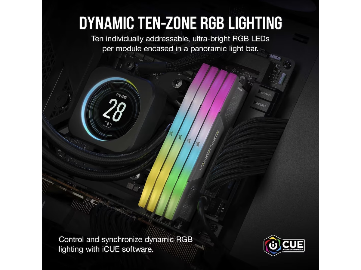 Corsair Vengeance RGB DDR5 32GB 6000MHz Minnebrikker