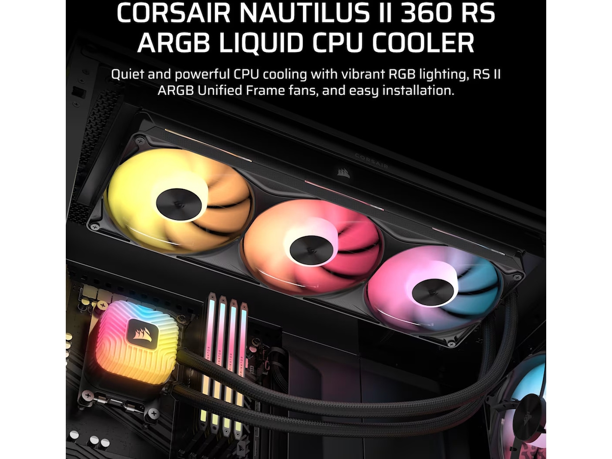 Corsair NAUTILUS II 360 RS ARGB Kjøler (sort) CPU - Vannkjøling