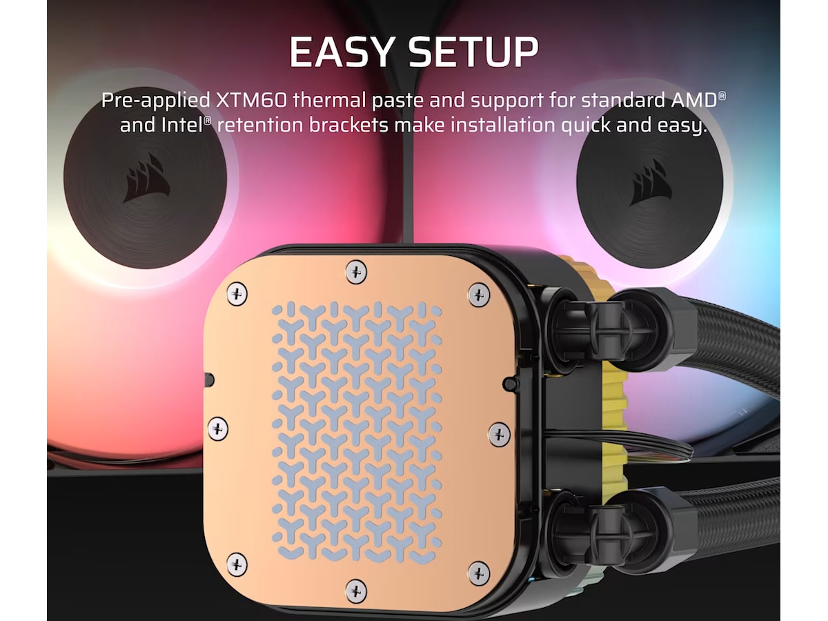 Corsair NAUTILUS II 360 RS ARGB Kjøler (sort) CPU - Vannkjøling