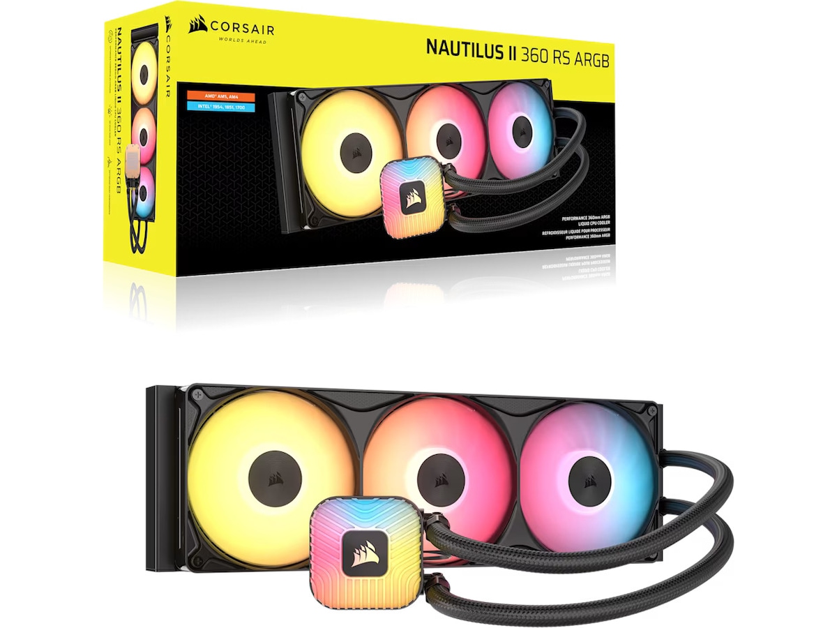 Corsair NAUTILUS II 360 RS ARGB Kjøler (sort) CPU - Vannkjøling