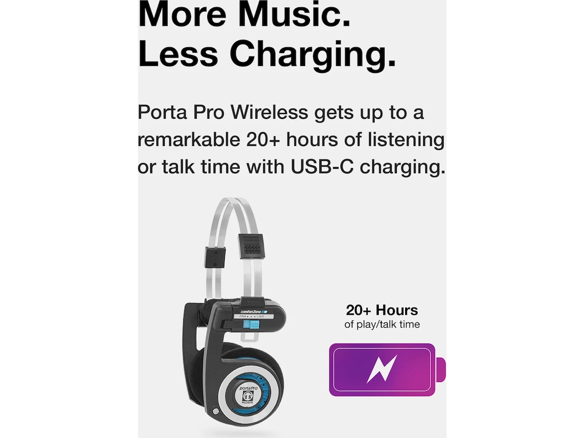 Koss PortaPro Wireless 2.0 On-Ear hodetelefoner Hodetelefoner