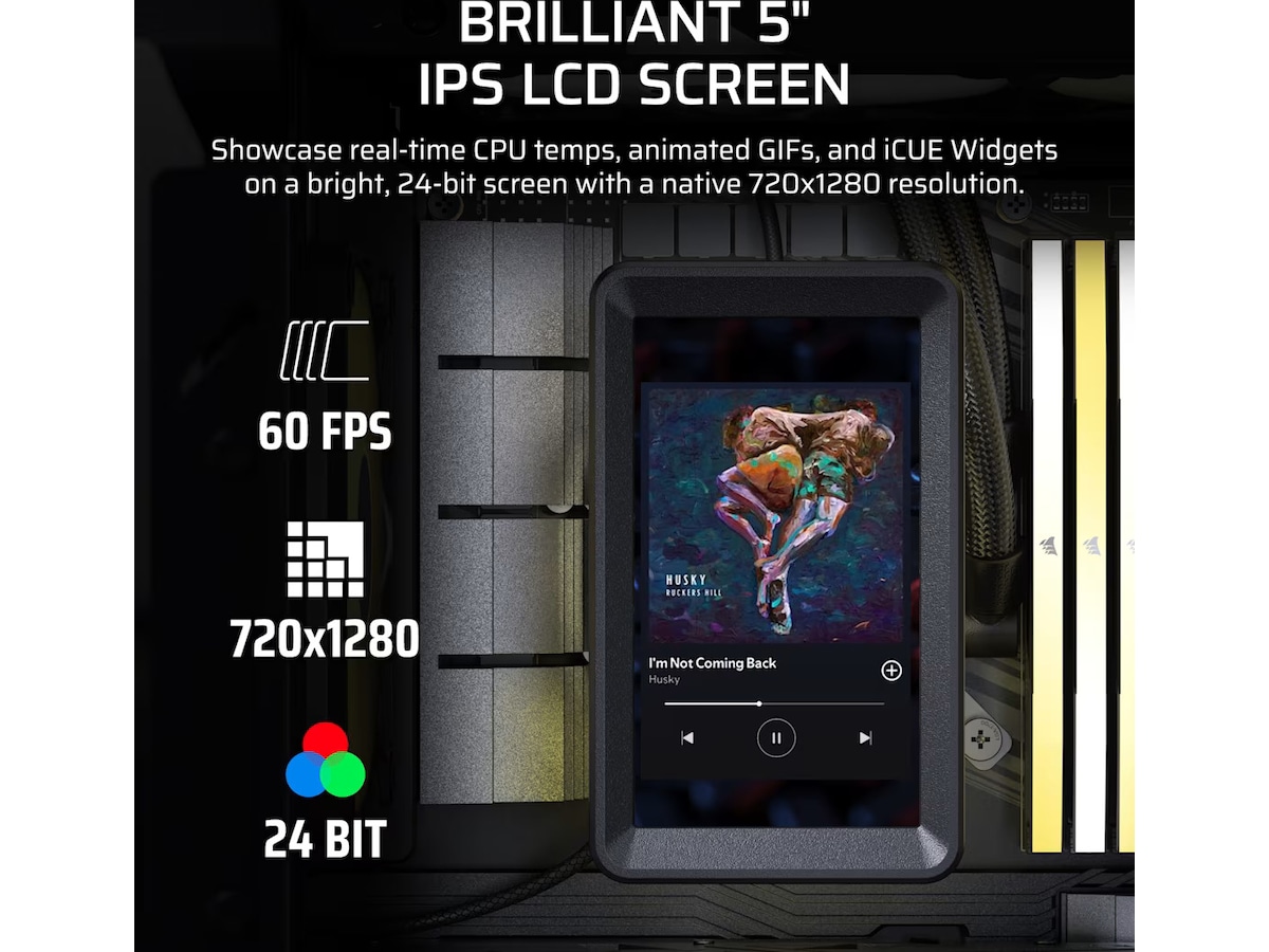 Corsair iCUE Link Titan II 360 RX LCD Kjøler CPU - Vannkjøling