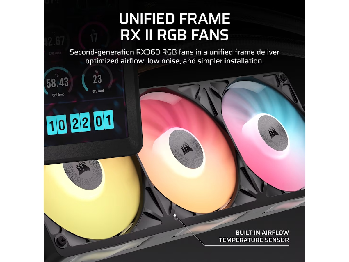 Corsair iCUE Link Titan II 360 RX LCD Kjøler CPU - Vannkjøling