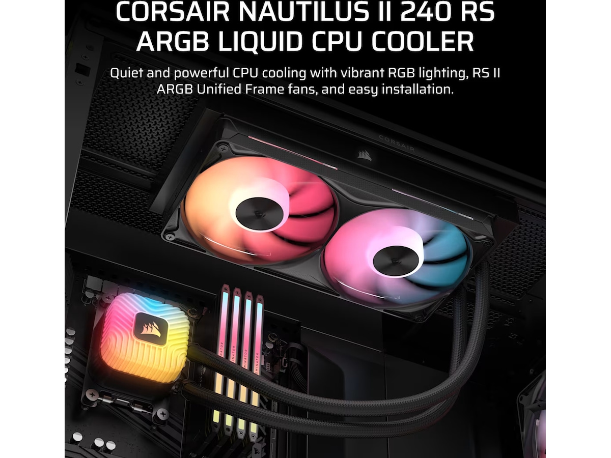 Corsair NAUTILUS II 240 RS ARGB Kjøler (sort) CPU - Vannkjøling