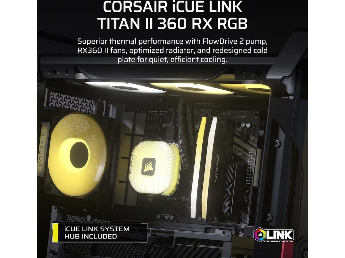 Corsair iCUE LINK TITAN II 360 RX RGB Kjøler CPU - Vannkjøling
