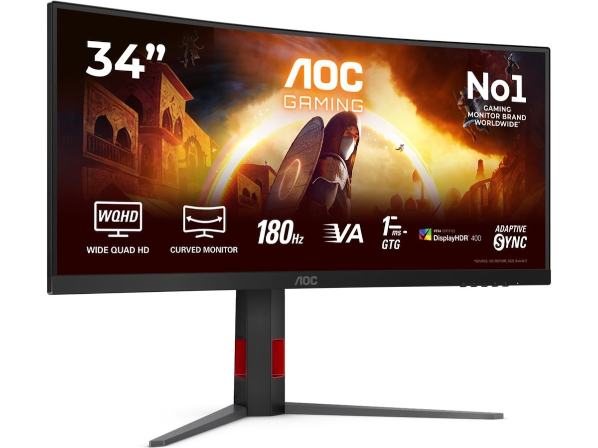 AOC 34" curved gamingskjerm CU34G4CA Gamingskjermer