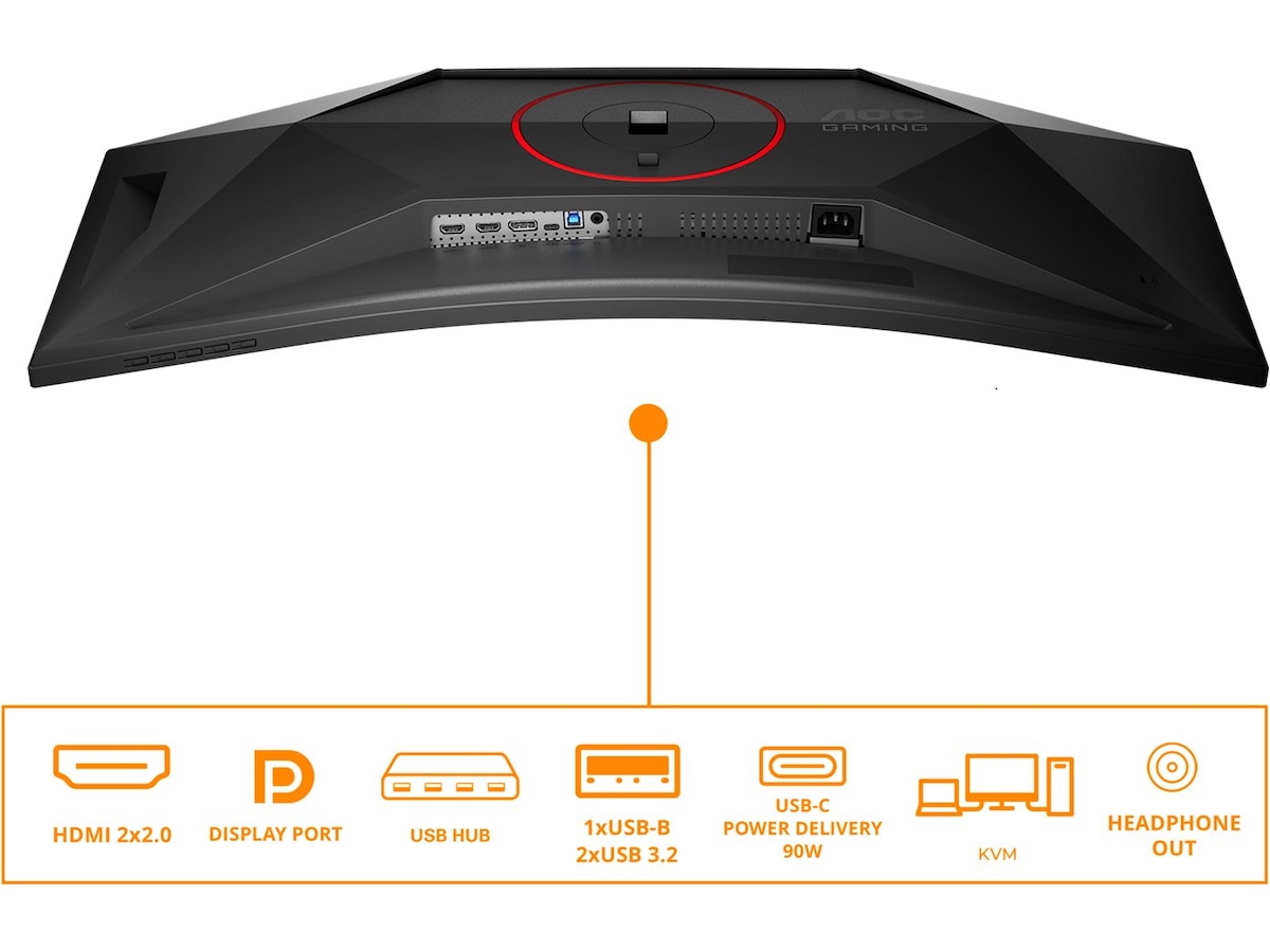 AOC 34" curved gamingskjerm CU34G4CA Gamingskjermer